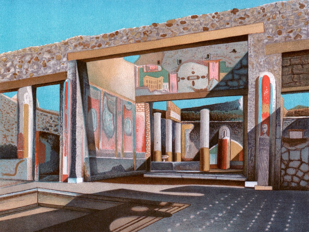 Restos da casa do banqueiro Lucius Caecilius Iucundus, Pompéia, 1902 de Unbekannt