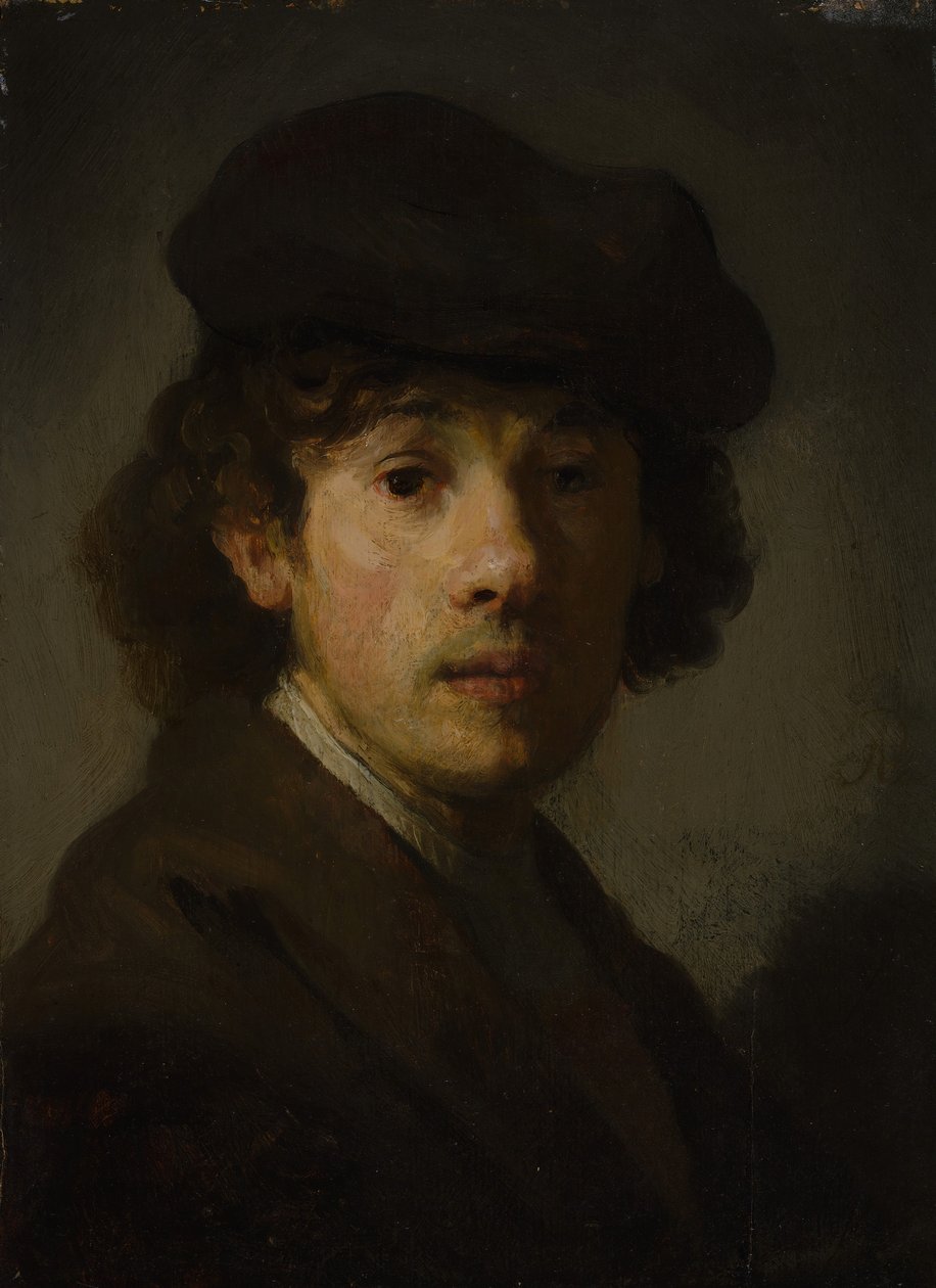 Rembrandt 1606-1669 quando jovem. de Unbekannt