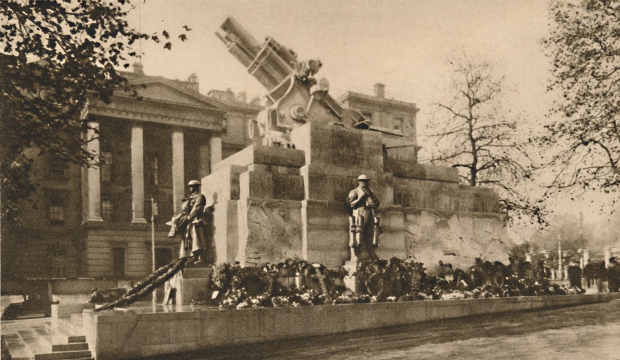 Representação em pedra de um obus de 9 polegadas que causou grande polêmica, c1935. de Unbekannt