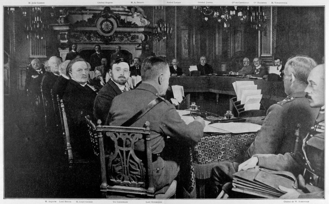 Representantes dos governos aliados, Paris, Primeira Guerra Mundial, 27-29 de março de 1916 de Unbekannt
