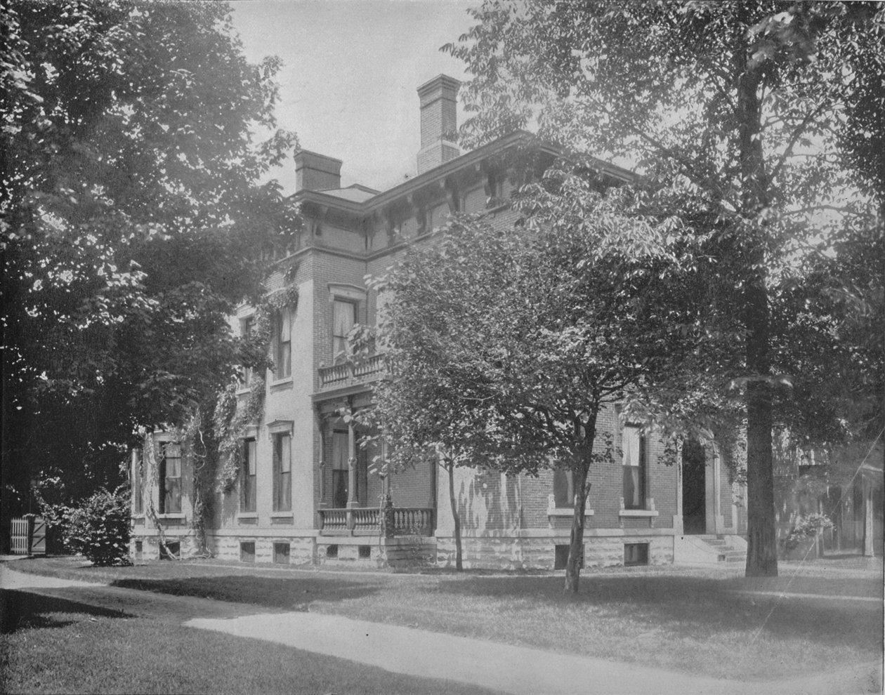 Residência do ex-presidente Harrison, Indianapolis, Indiana, c1897. de Unbekannt