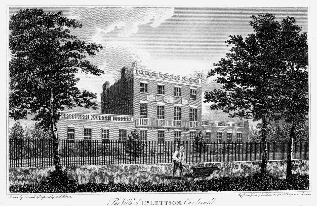 Residência de John Coakley Lettsom, Camberwell, Londres, 1817 de Unbekannt
