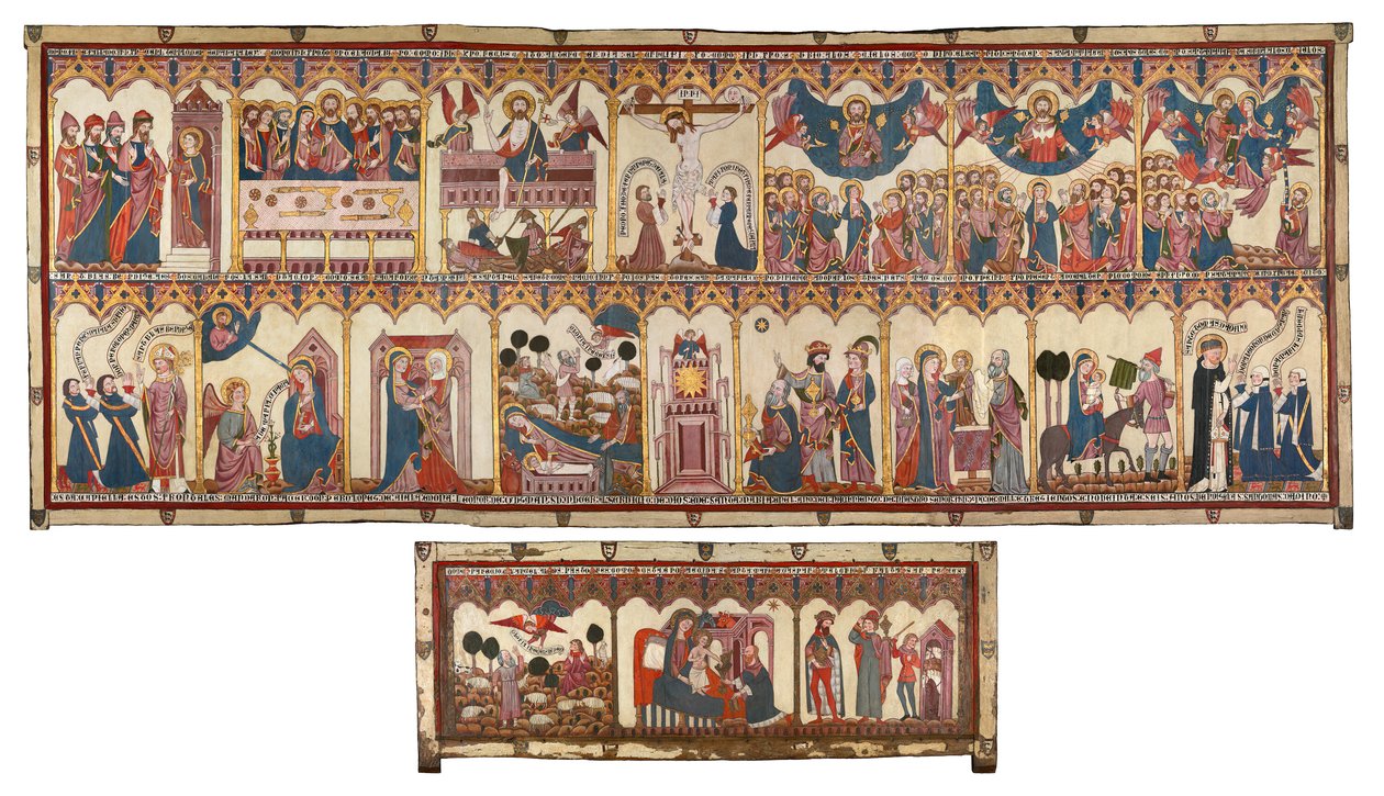 Retábulo e Frontal da Vida de Cristo e da Virgem Feito para Pedro López de Ayala, 1396. de Unbekannt