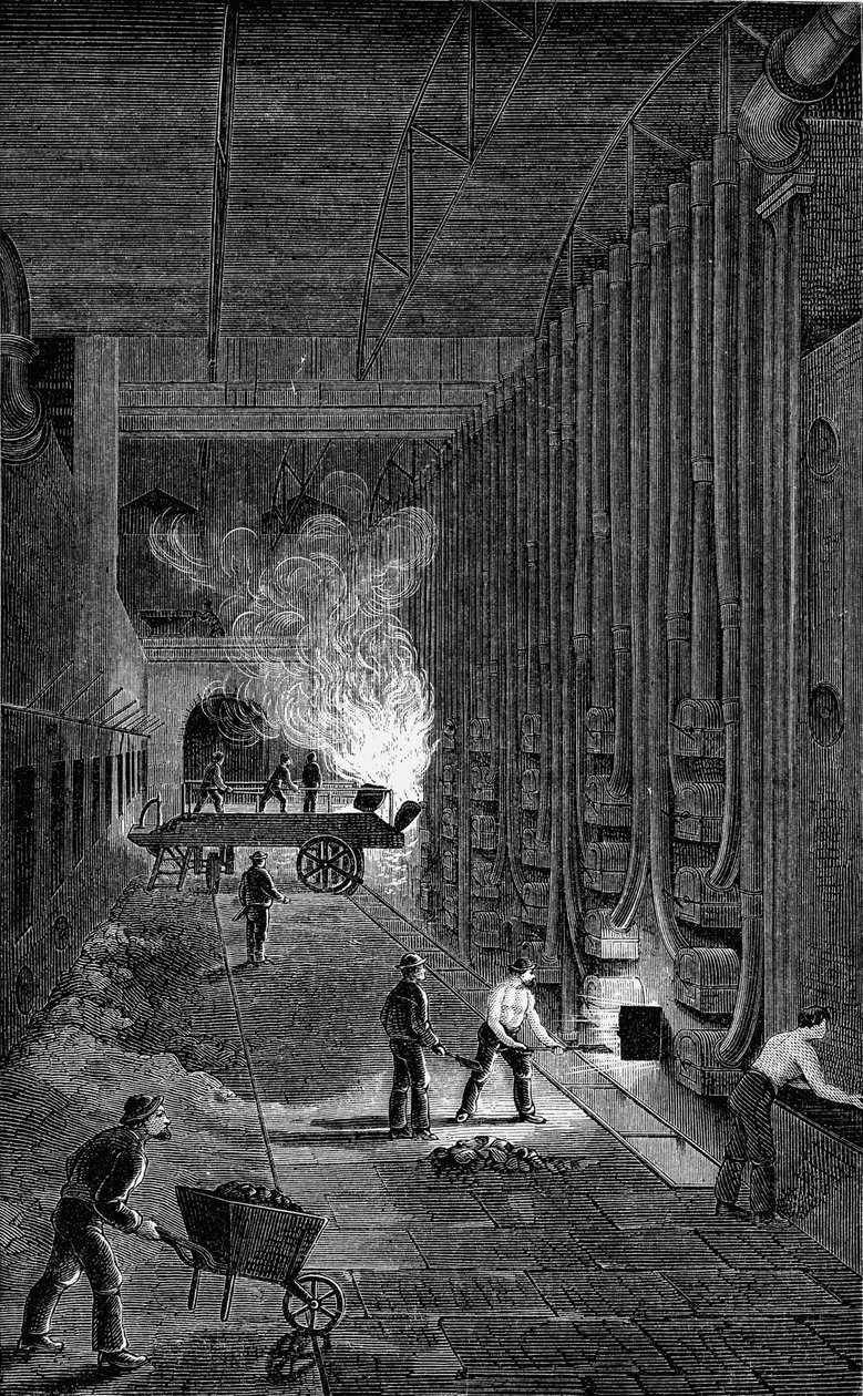 Casa da retorta, Imperial Gasworks, Kings Road, Londres, 1876 de Unbekannt