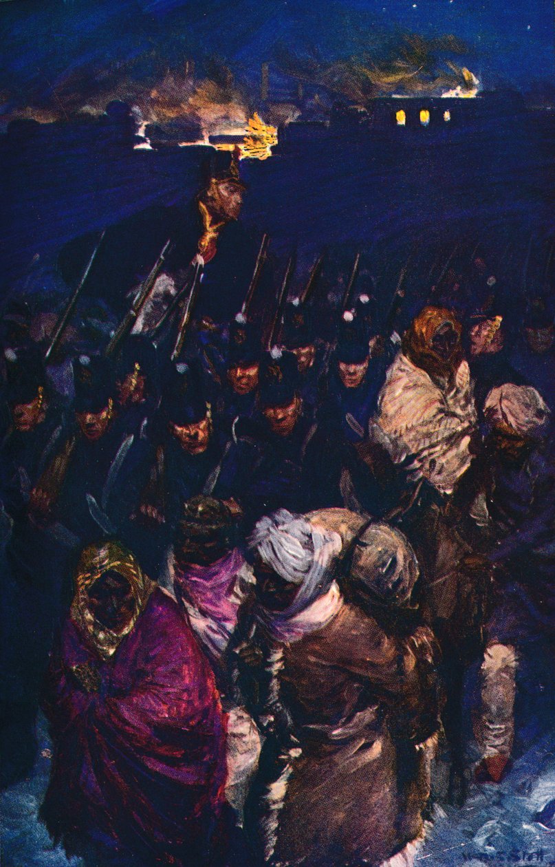 Retiro do exército britânico de Cabul, c1912 de Unbekannt