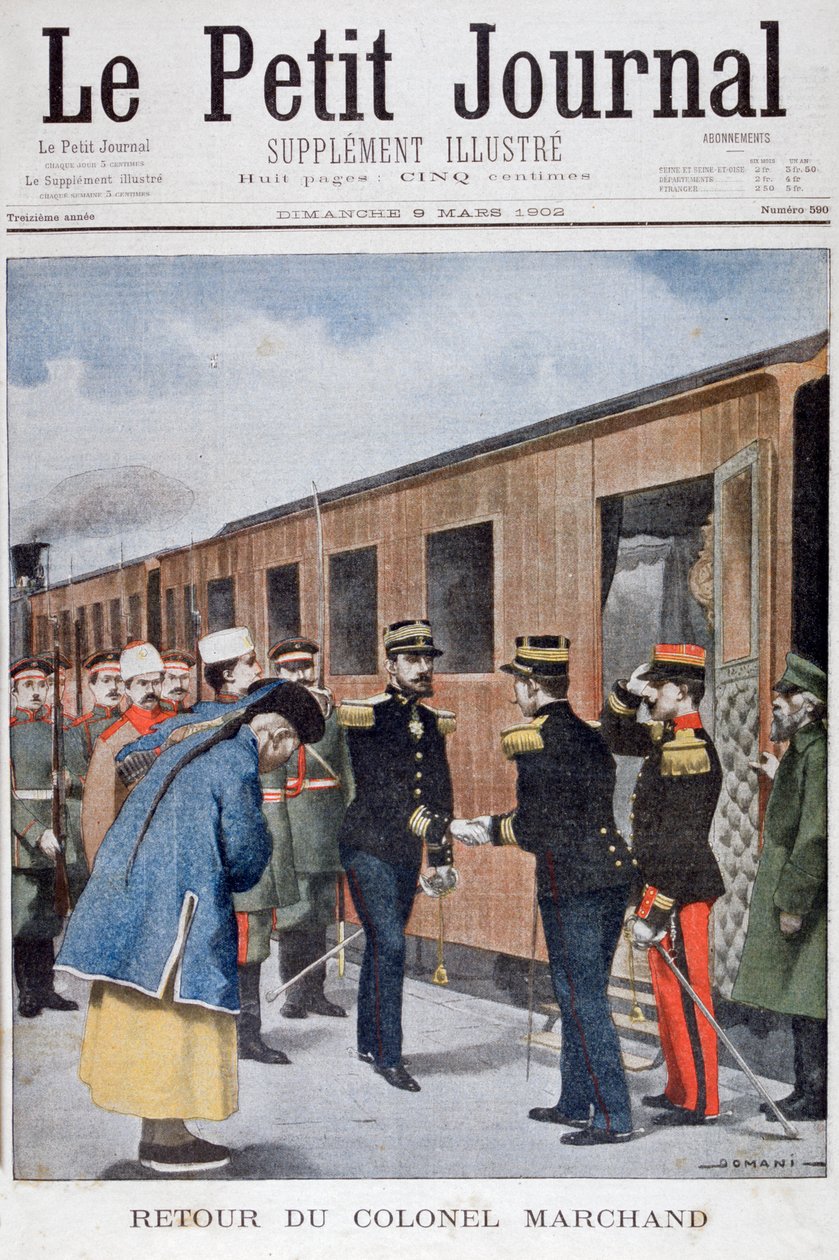 Retorno do coronel Marchand à China, 1902 de Unbekannt