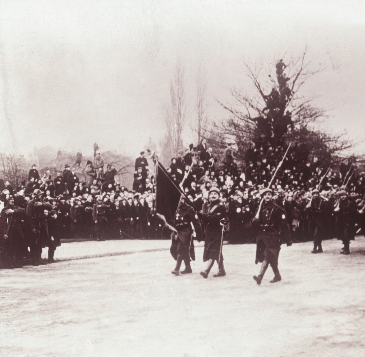 Retorno dos belgas a Liége, Bélgica, c1914-c1918 de Unbekannt