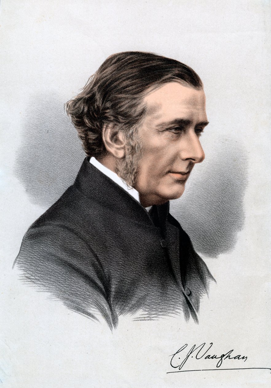 Reverendo Charles John Vaughan, diretor da Harrow e decano de Llandaff, século XIX de Unbekannt