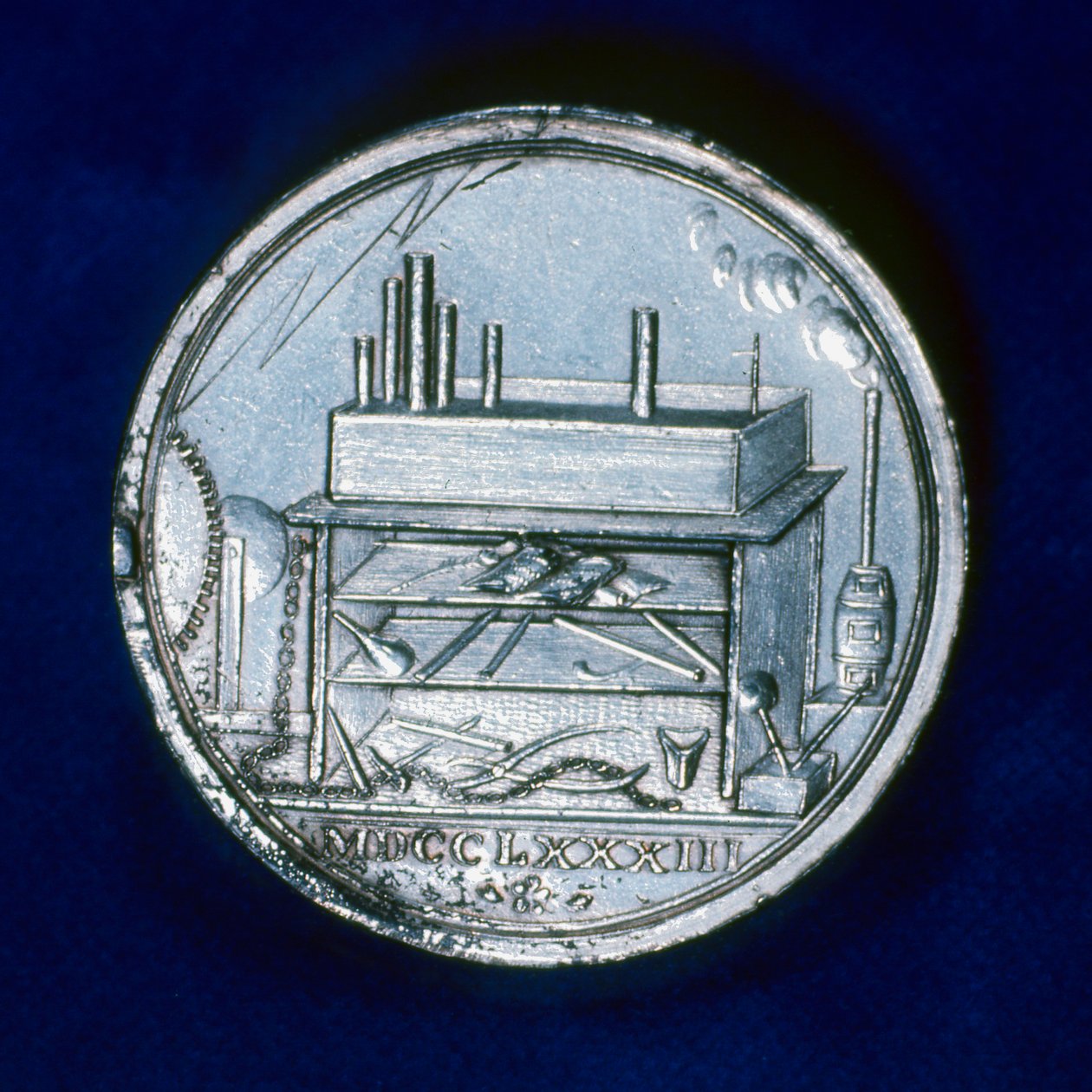 Reverso da medalha comemorativa de Joseph Priestley, químico inglês, 1803 de Unbekannt
