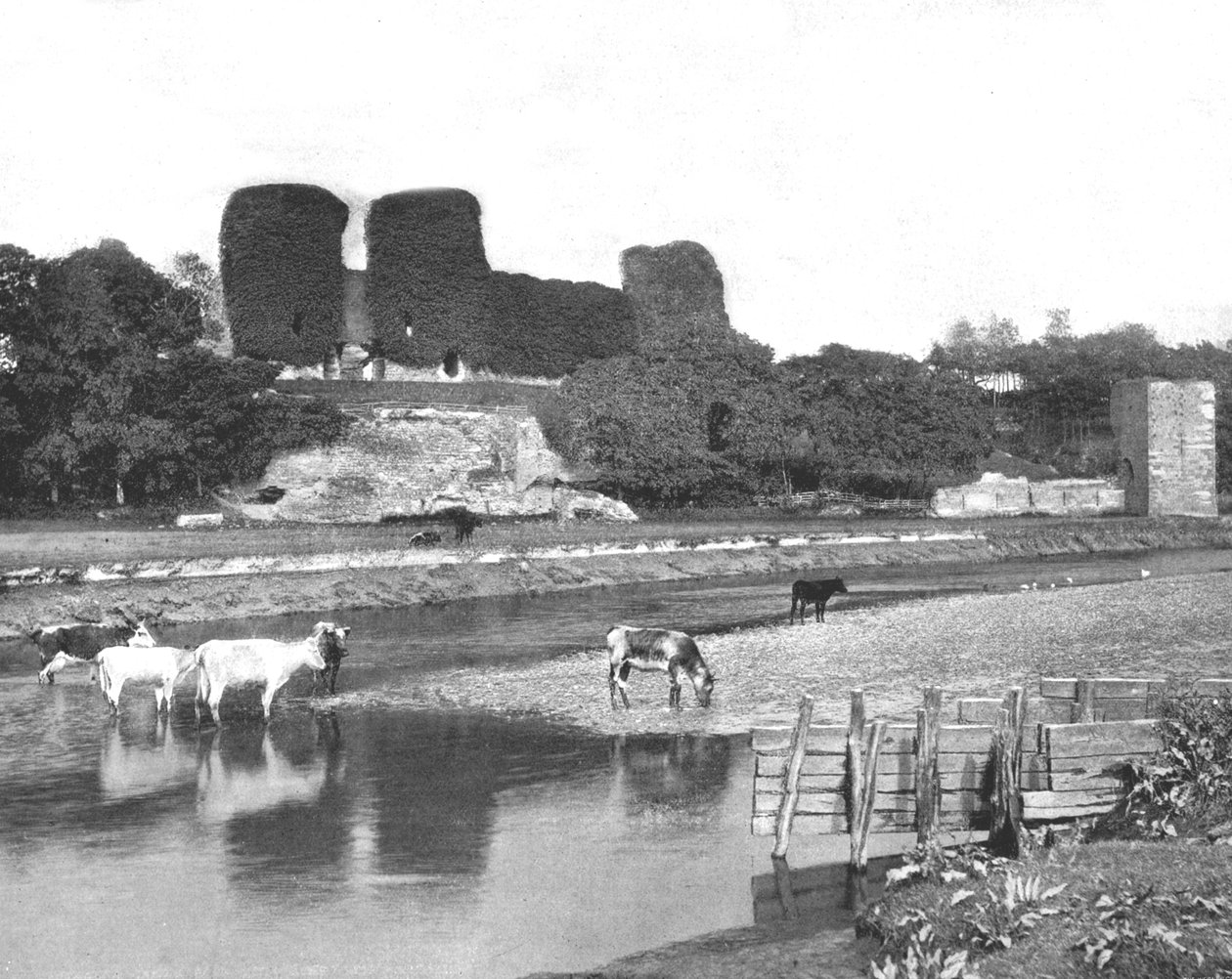 Castelo de Rhuddlan, Denbighshire, país de Gales, 1894. de Unbekannt