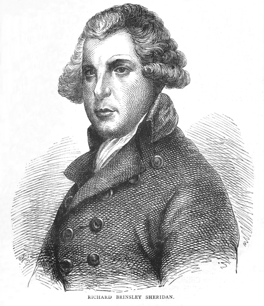 Richard Brinsley Sheridan, dramaturgo, poeta e político irlandês, c1875 1878 de Unbekannt