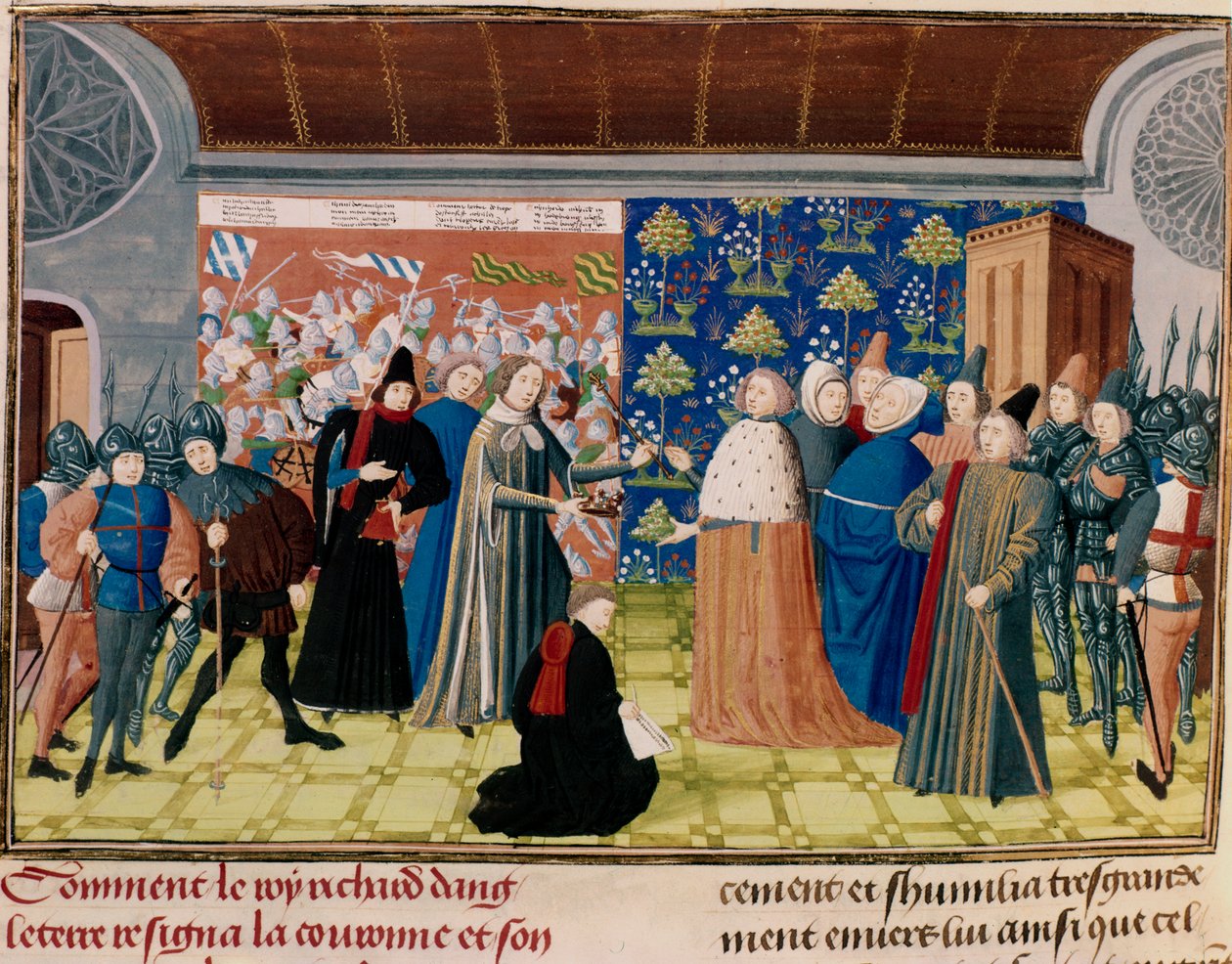 Ricardo II entregando a coroa, 1399 de Unbekannt