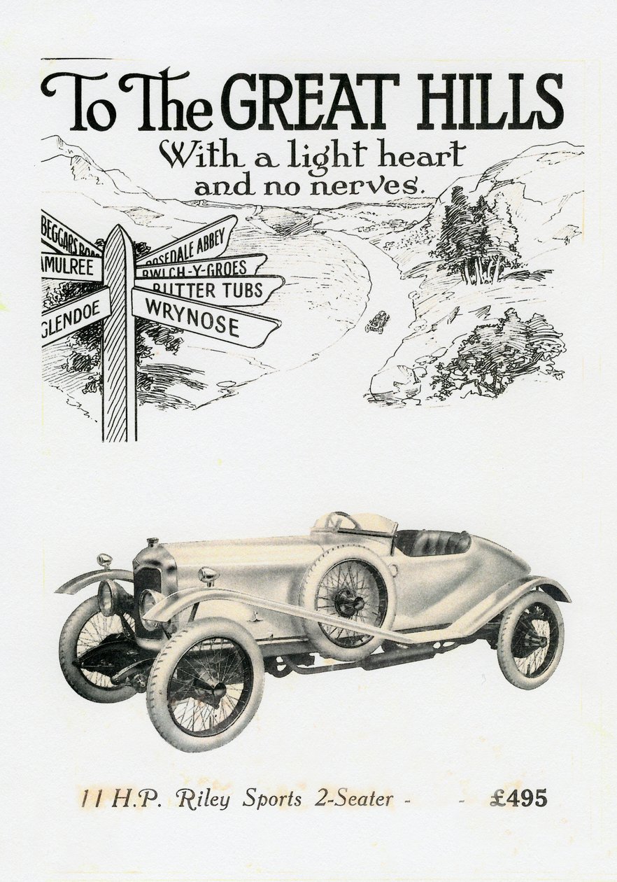 Esportes Riley MPH de 2 lugares, c1920s de Unbekannt
