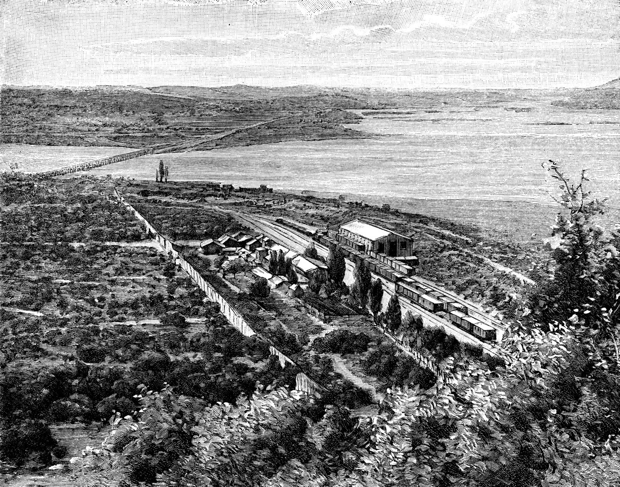 Rio Laja e a Confluência Biobio, Chile, 1895 de Unbekannt