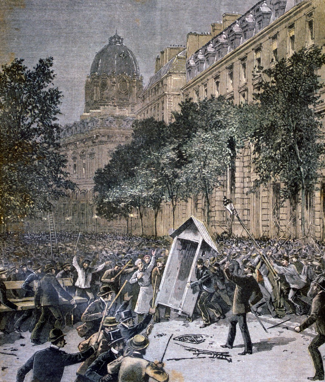 Desordem em Paris, 1893 de Unbekannt