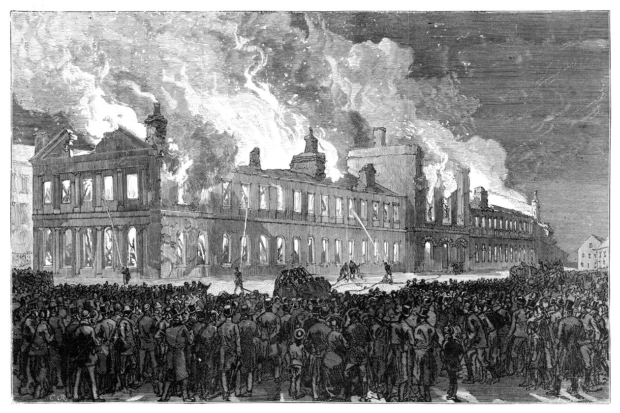 Motins em Montreal, Canadá, 1849, 1900 de Unbekannt