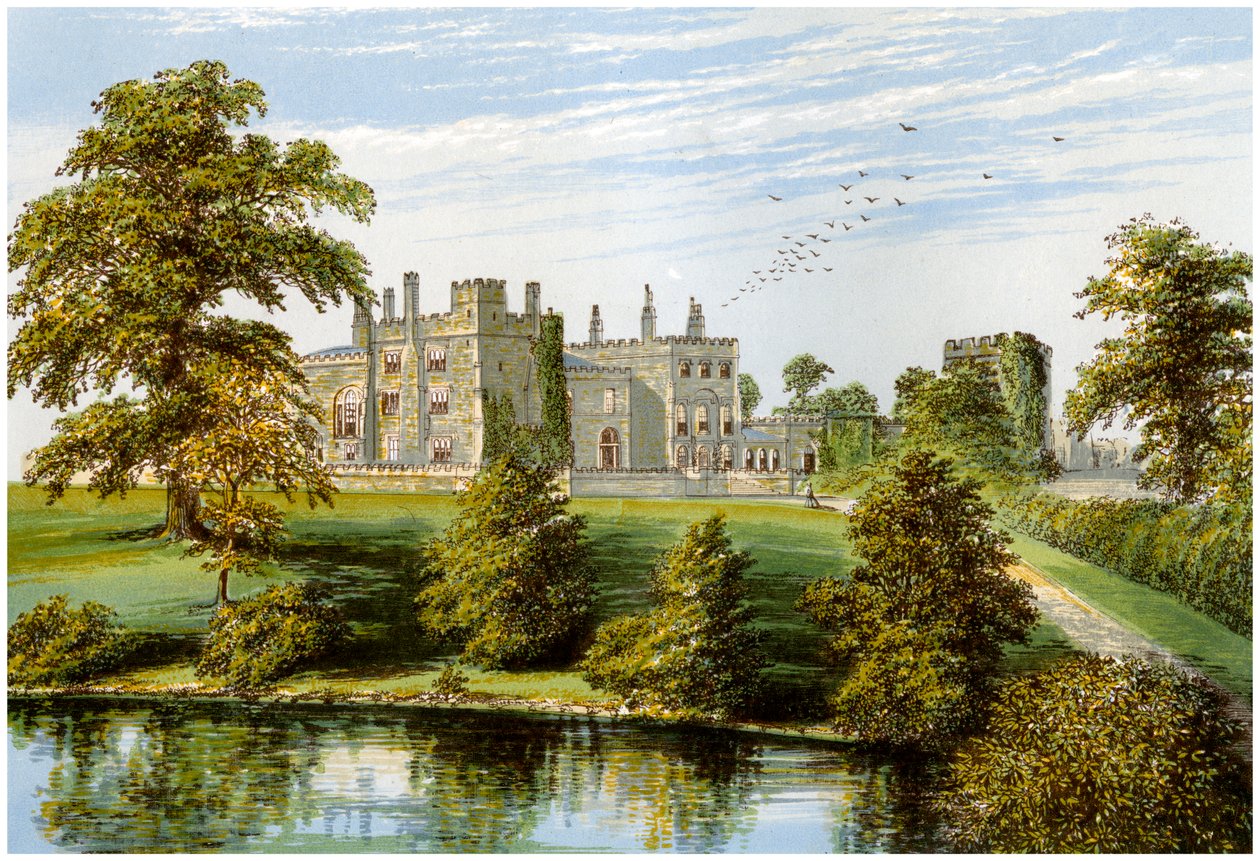 Castelo de Ripley, Yorkshire, casa do Barão Ingilby, c1880 de Unbekannt
