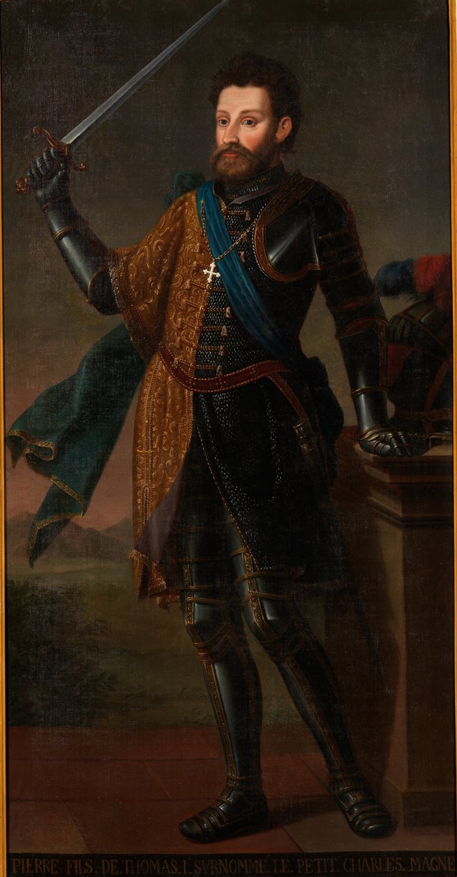Ritratto di Pietro III Francês: pintura a óleo do século XVIII de Pedro II de Sabóia, conservada no Palácio Real de Venaria Reale de Unbekannt