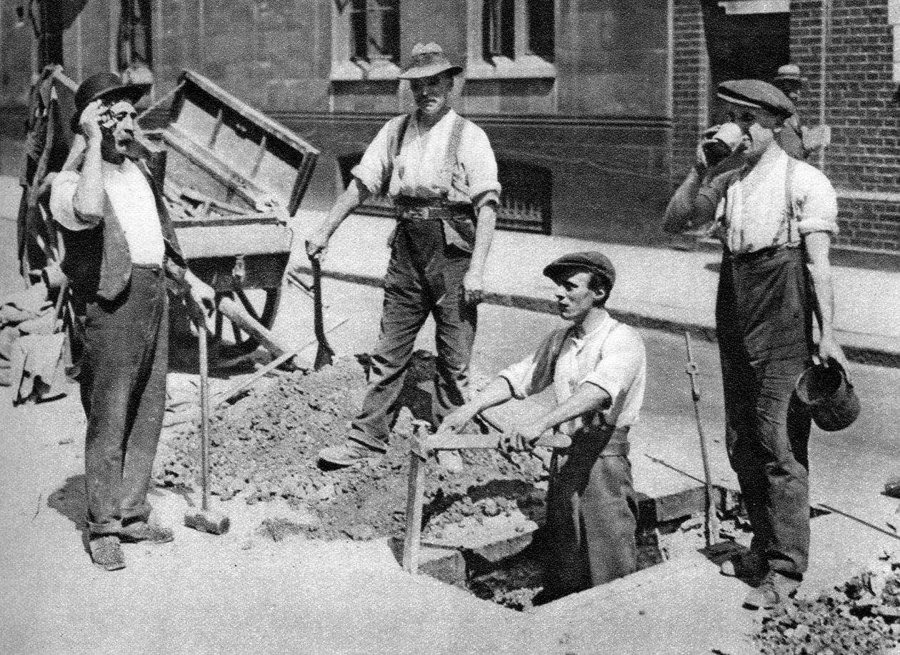 Reparadores de estradas, Londres, 1926-1927 de Unbekannt