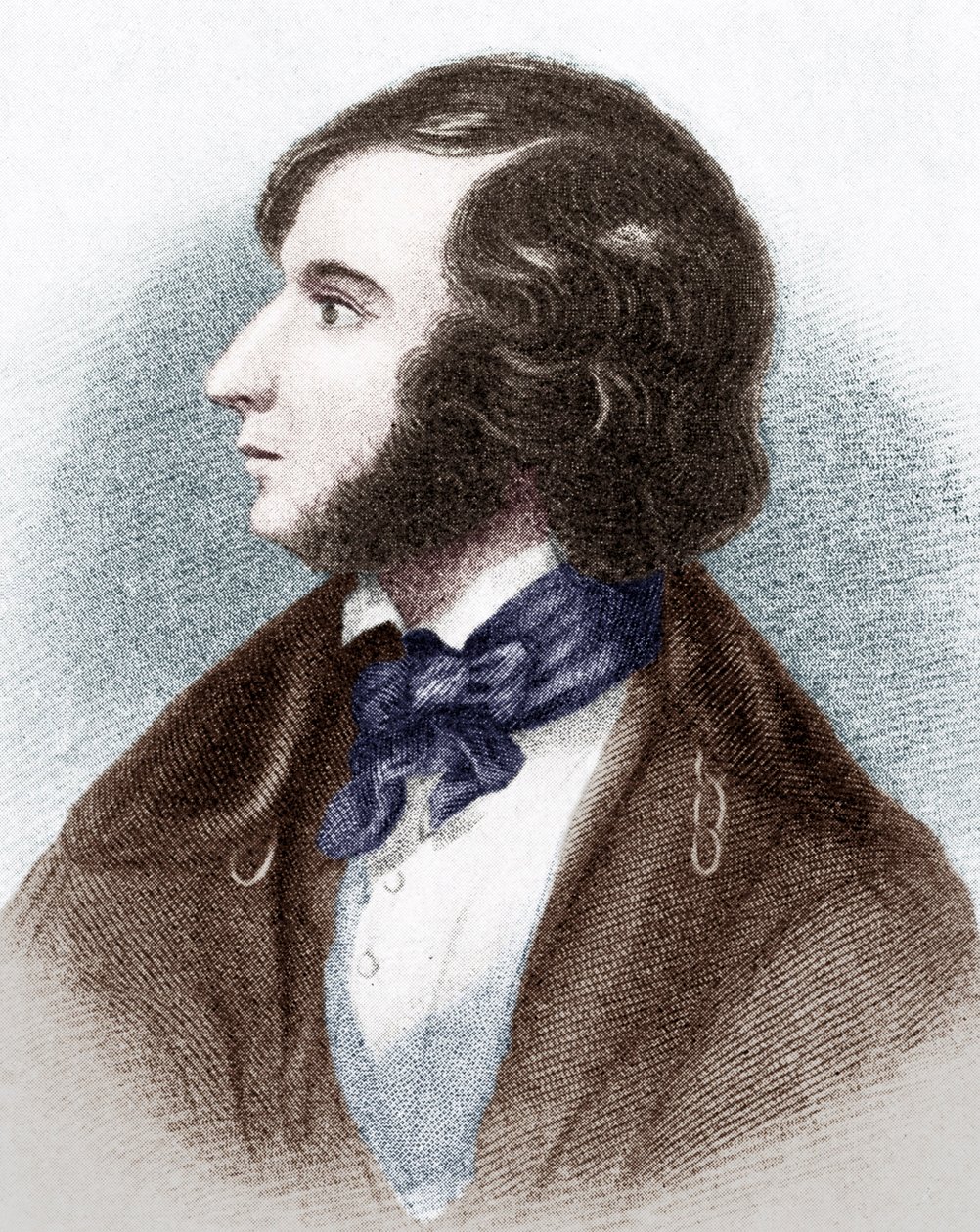 Robert Browning - retrato do poeta e dramaturgo inglês de Unbekannt