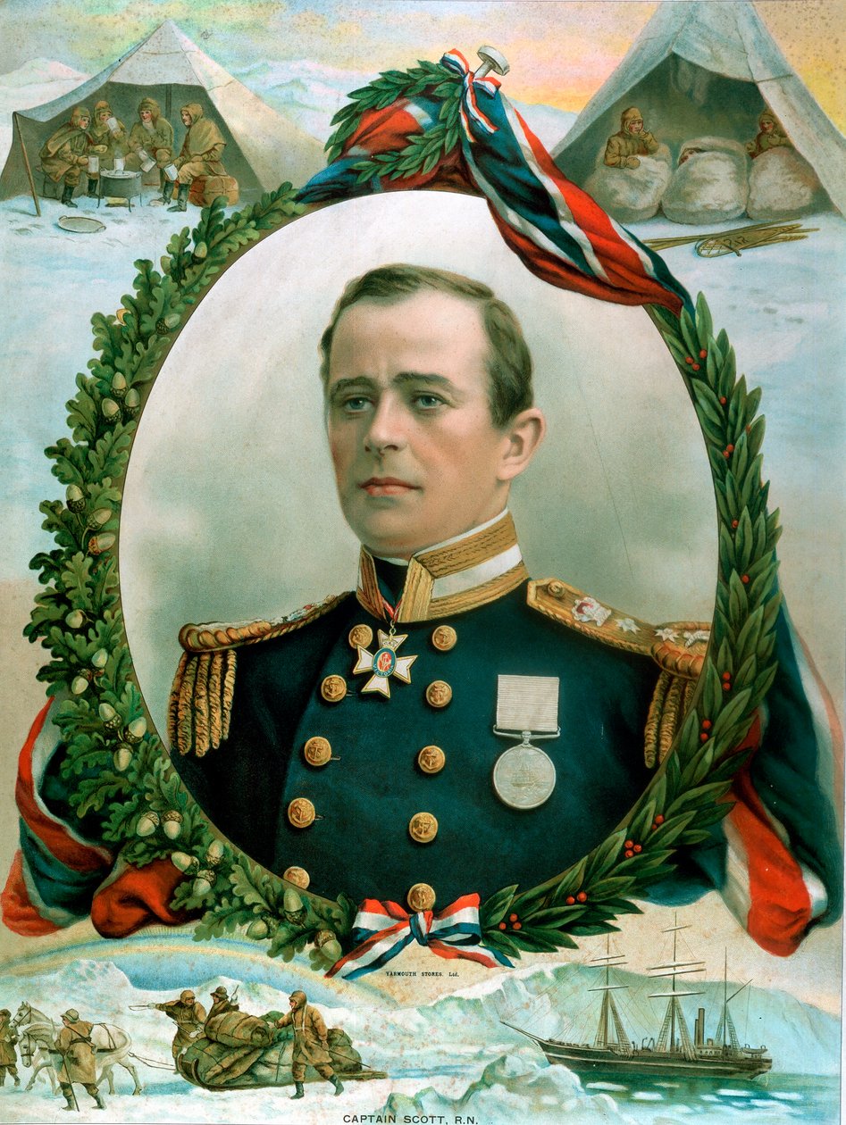 Robert Falcon Scott, explorador antártico britânico, 1914 de Unbekannt