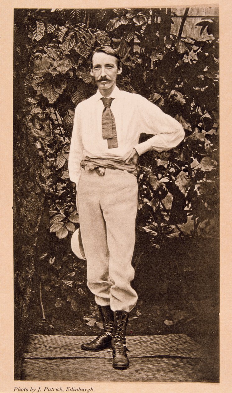 Robert Louis Stevenson em Samoa, c1890 de Unbekannt