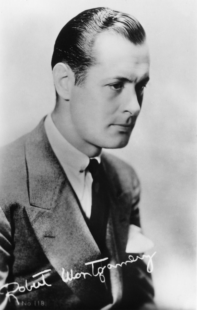 Robert Montgomery 1904-1981, ator e diretor americano, século 20 de Unbekannt