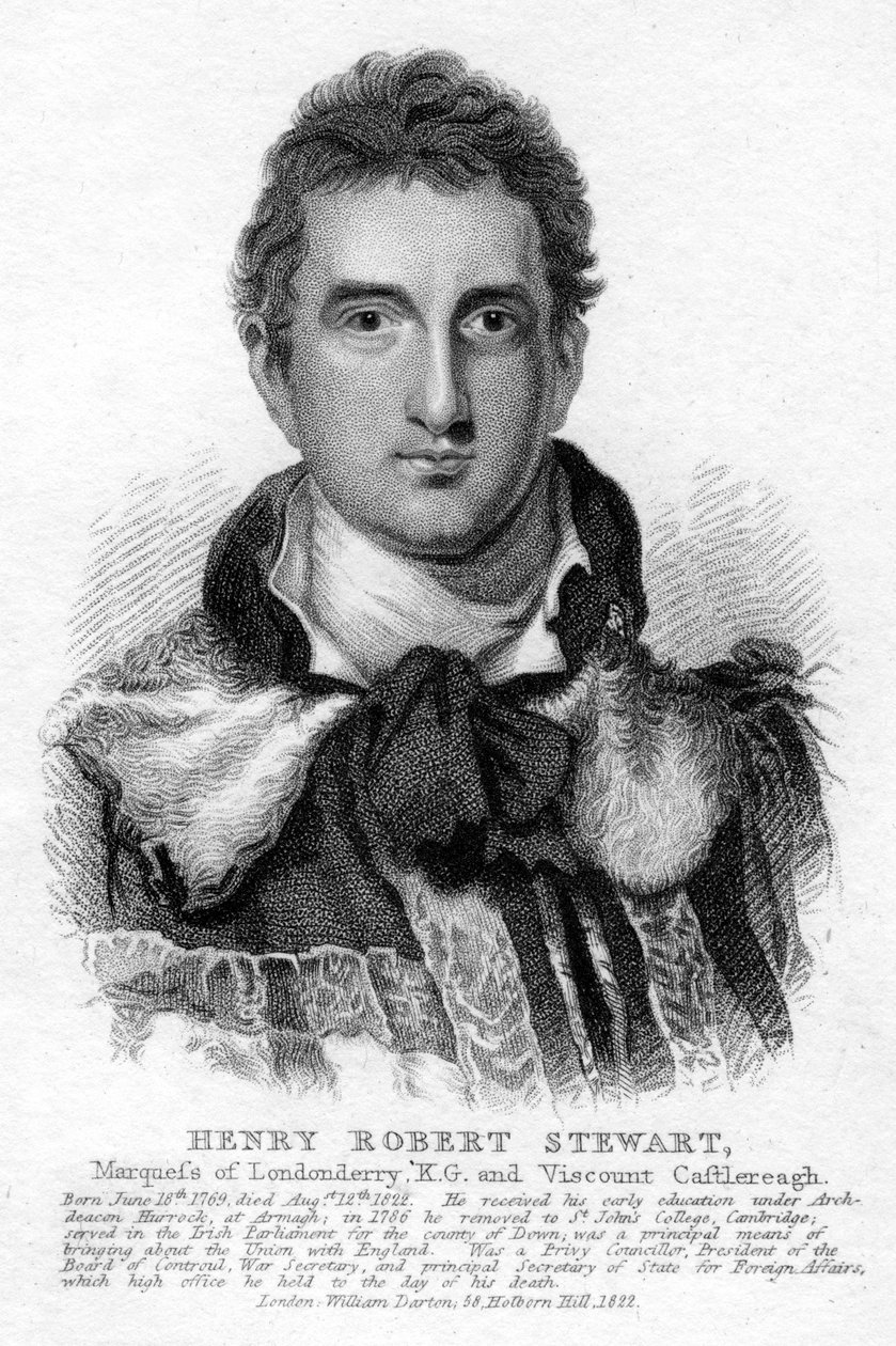 Robert Stewart, 1º marquês de Londonderry, 1822 de Unbekannt