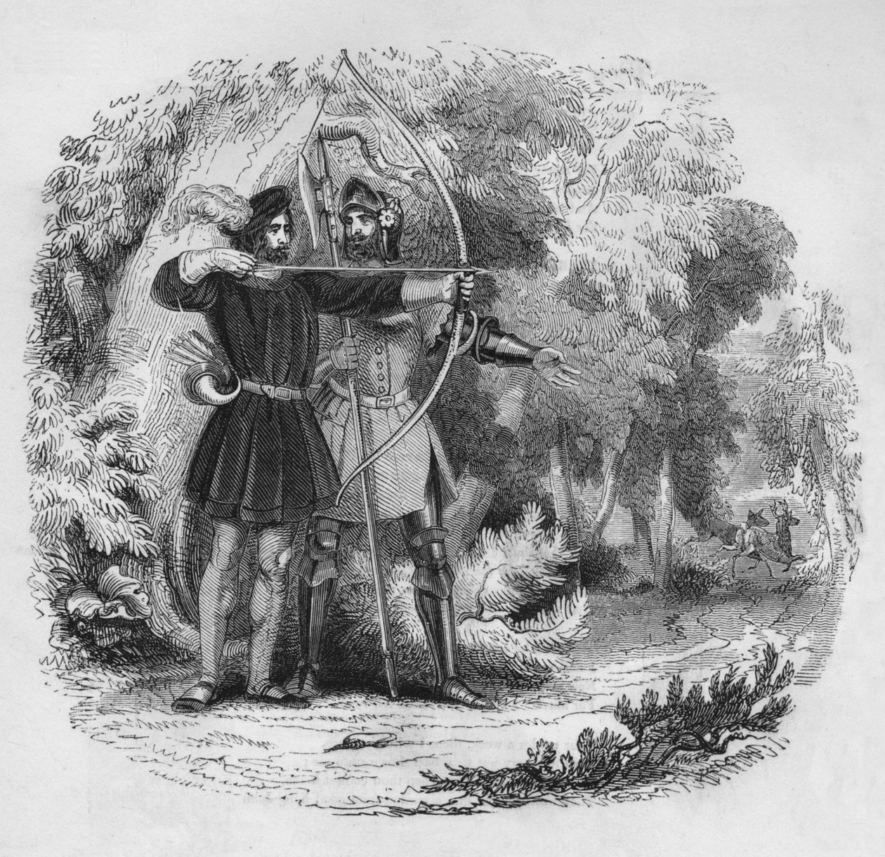 Robin Hood e John pequeno, 1845 de Unbekannt