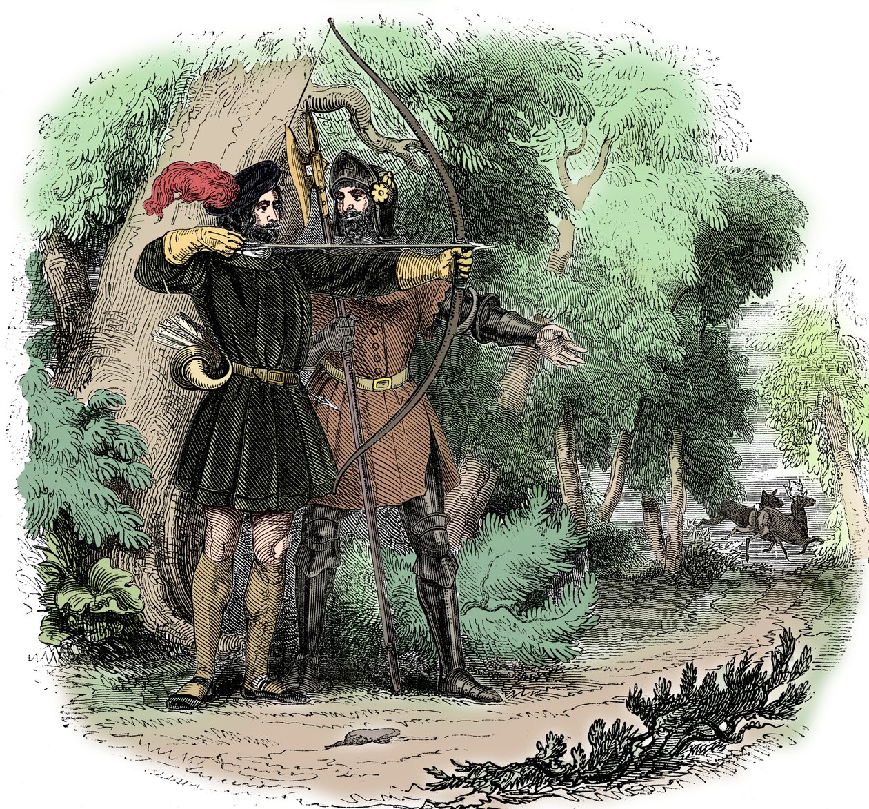Robin Hood, lendário herói popular inglês e fora da lei e campeão dos pobres, início do século XIX de Unbekannt