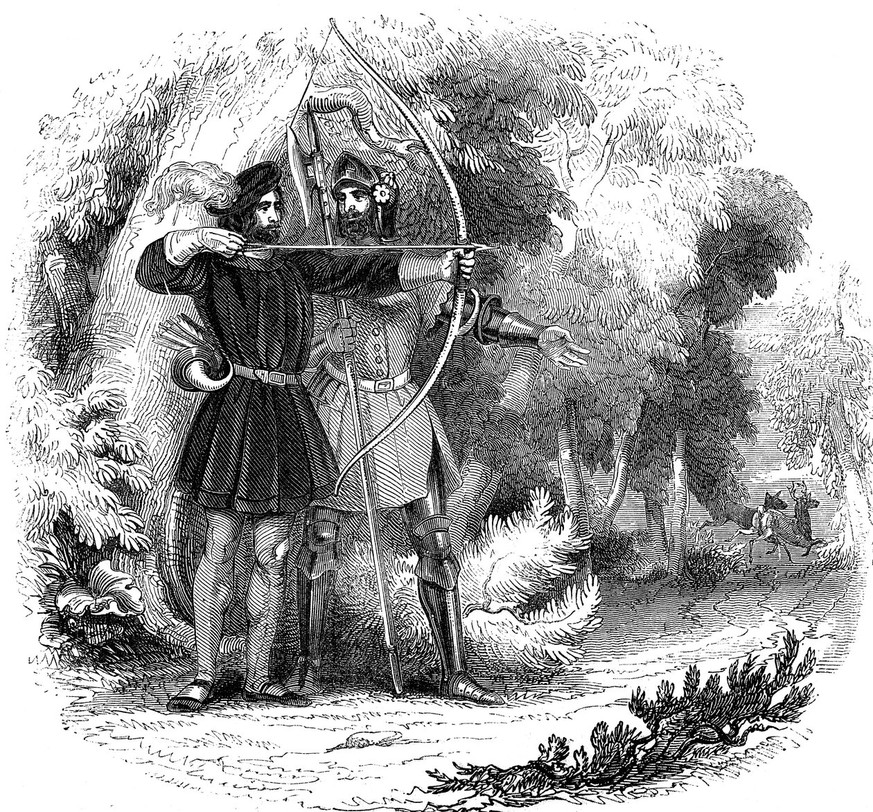 Robin Hood, lendário herói popular inglês e fora da lei e campeão dos pobres, início do século XIX de Unbekannt