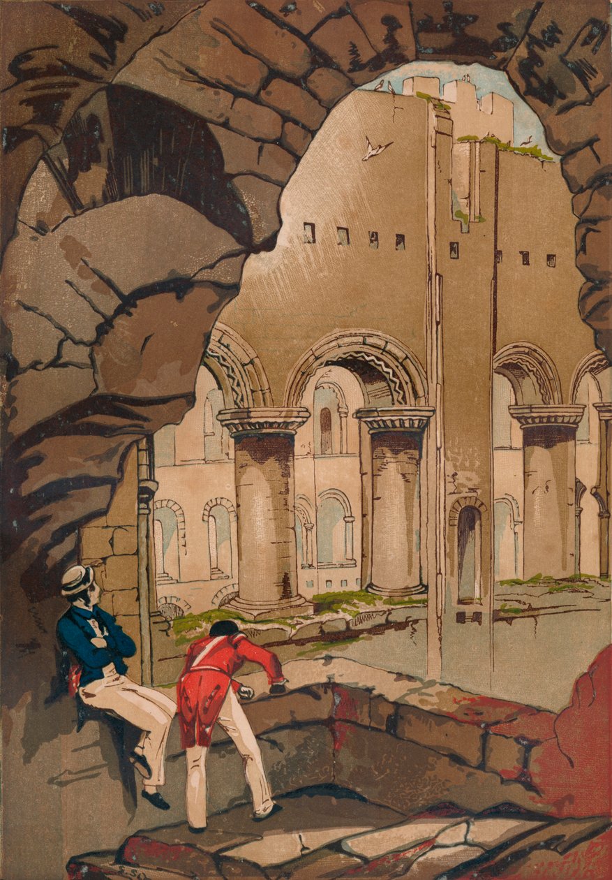 Castelo de Rochester. - Interior, c1845, 1864 de Unbekannt