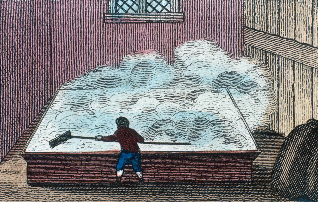 Rock Salt: Refino de sal, Northwich, Cheshire, Inglaterra, século c19 de Unbekannt