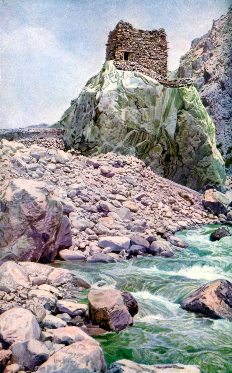 Fortaleza de pedra, fronteira afegã, c1924 de Unbekannt
