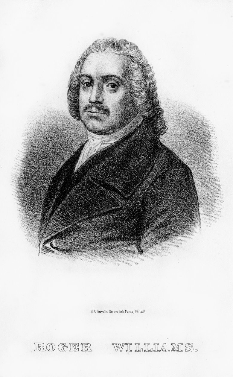 Roger Williams, teólogo anglo-americano, 1854 de Unbekannt