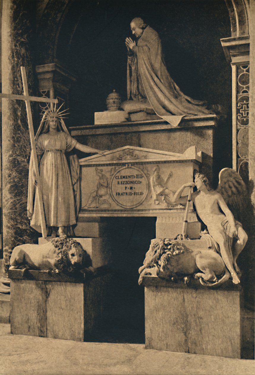Roma - Basílica de São Pedro - Tumba de Clemente XIII, de Canova, 1910 de Unbekannt