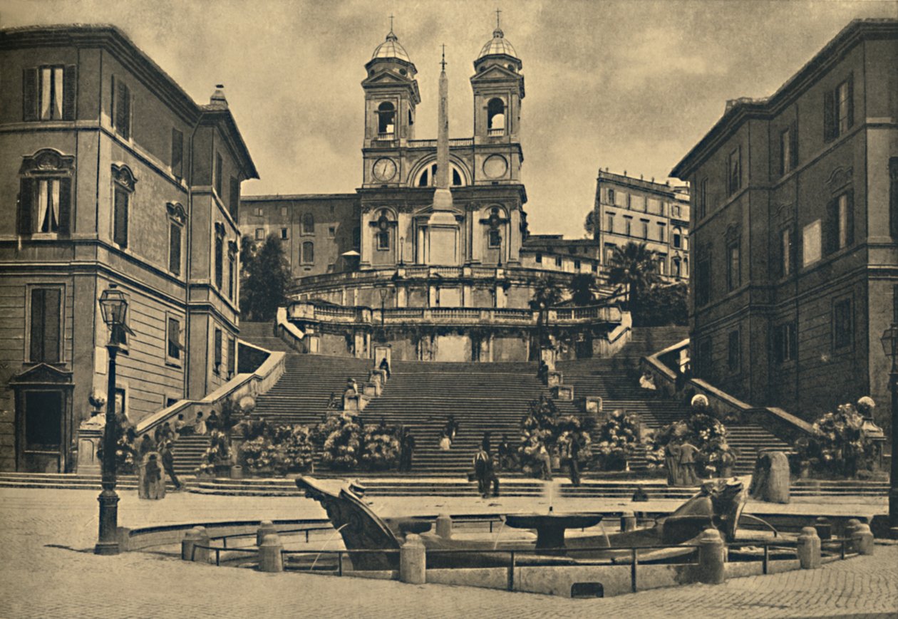 Roma - Igreja da Trinita dei Monti, 1910 de Unbekannt