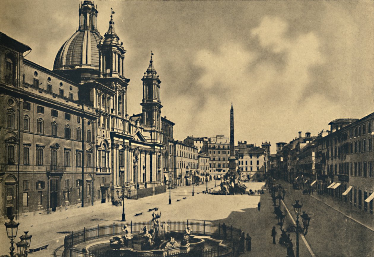 Roma - Circo Agonale - Igreja de St. Agnes - Fontains por Bernini, 1910 de Unbekannt