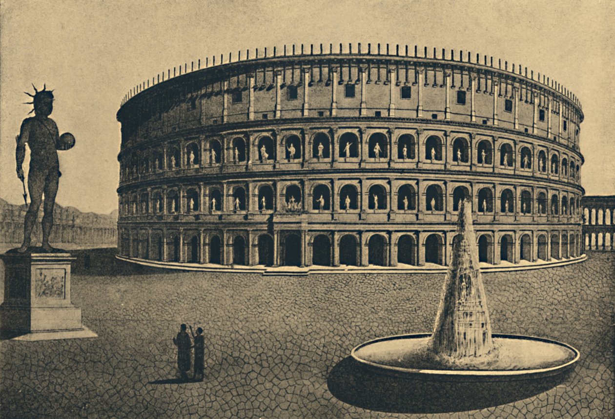 Roma - reconstrução imaginária do Coliseu, 1910 de Unbekannt