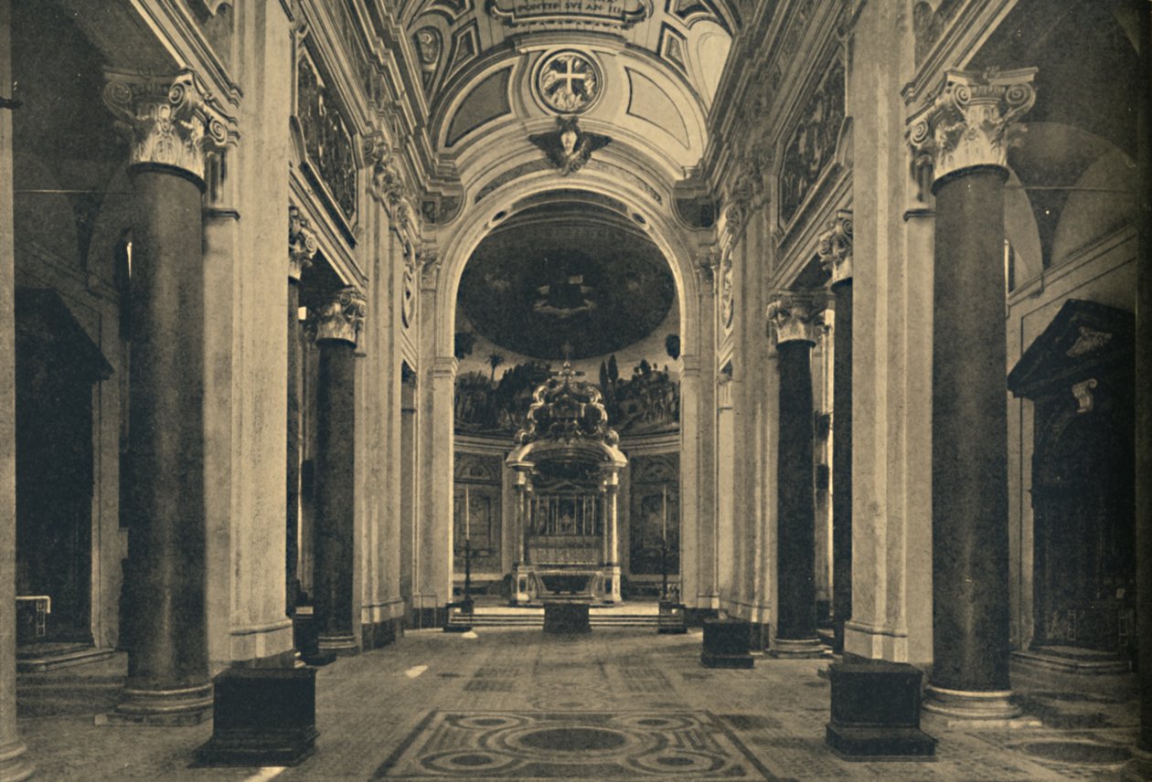Roma - Interior da Basílica da Santa Cruz de Jerusalém, 1910 de Unbekannt