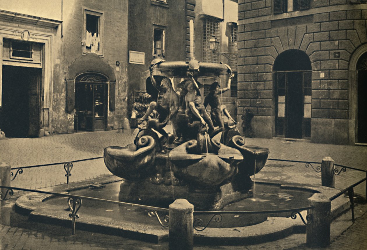 Roma - Praça Mattei. - Fonte das tartarugas. Landini e Della Porta 1585., 1910 de Unbekannt