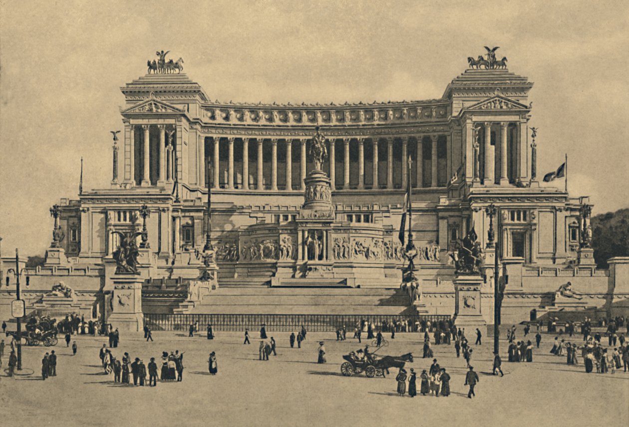 Praça de Roma - Veneza. Monumento a Victor Emmanuel II, 1910. de Unbekannt