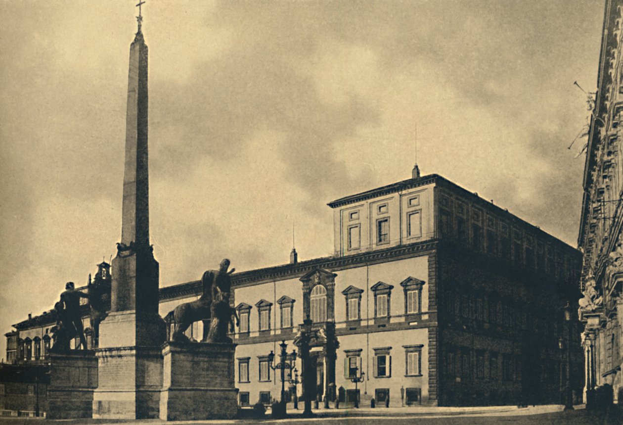 Roma - Palácio Quirinal e Fonte, 1910. de Unbekannt