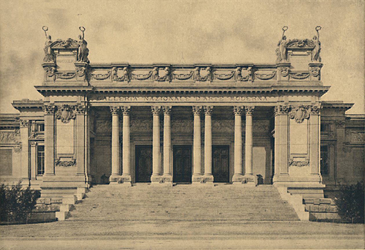 Roma - Valle Giulia. Galeria Nacional de Arte Moderna. Bazzani, 1910, 1910 de Unbekannt