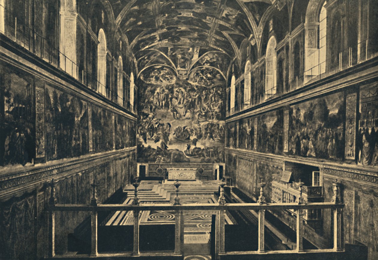 Roma - Palácio do Vaticano - Capela Sistina, apreciada por Sisto IV em 1483, 1910 de Unbekannt