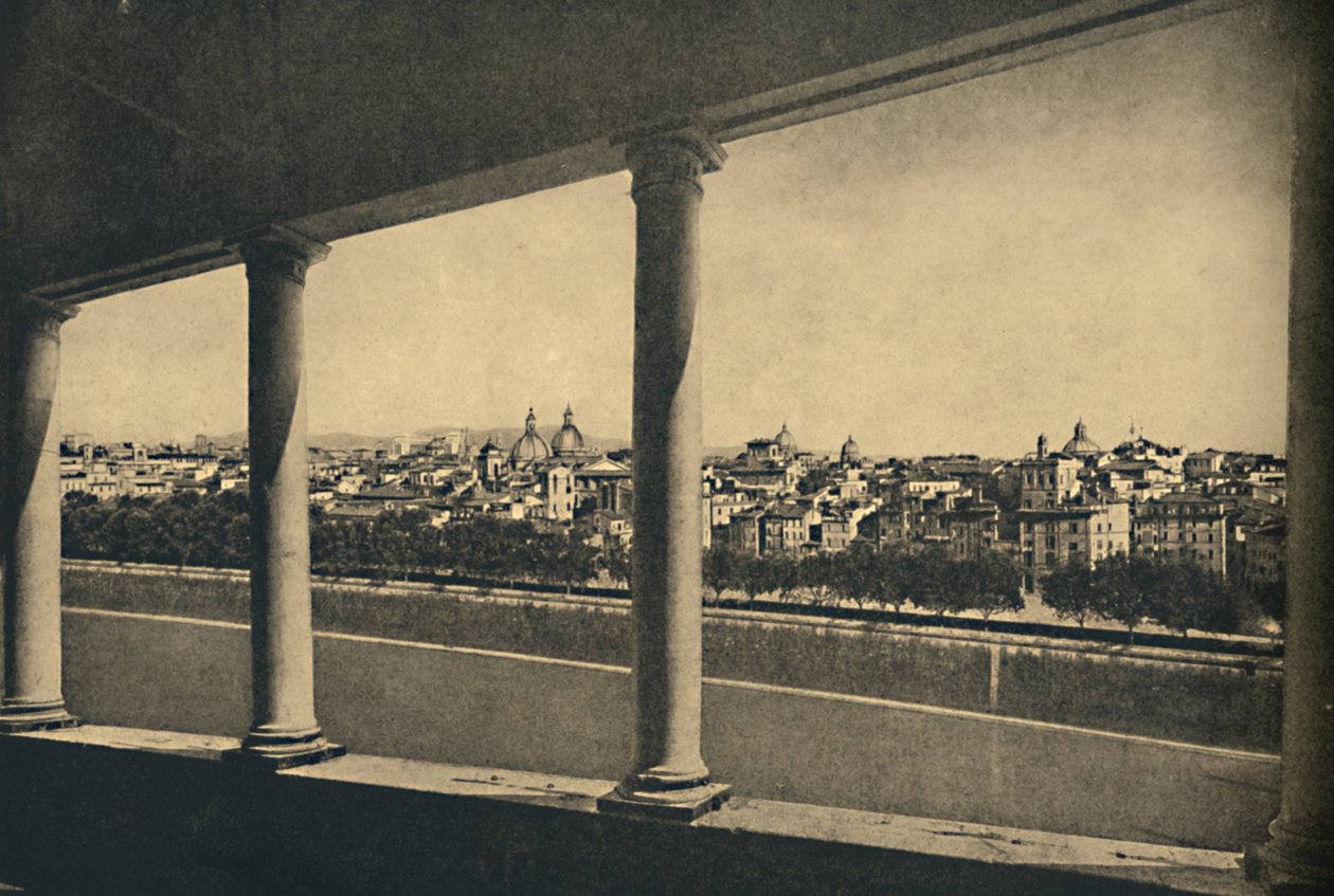 Roma - vista da cidade a partir da Logia por Bramante no castelo St. Angelo, 1910 de Unbekannt