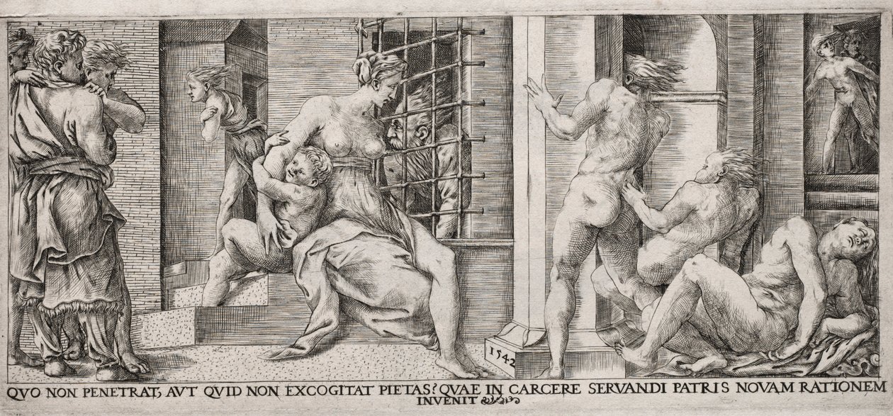 Caridade romana, 1500s. de Unbekannt