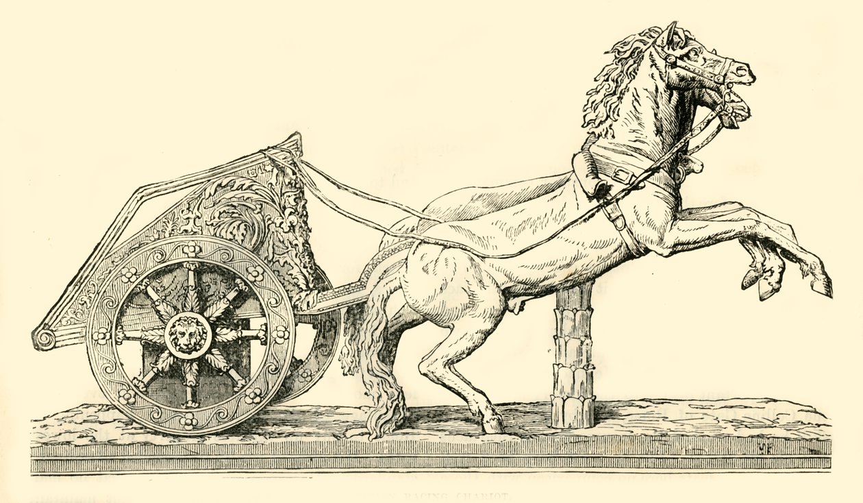 Carro de corrida romano, 1890. de Unbekannt