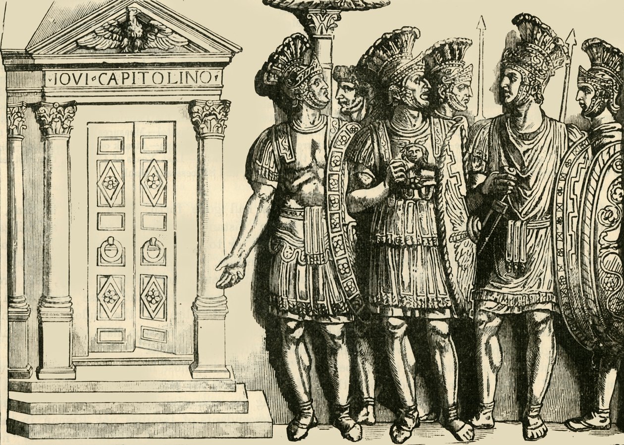 Soldados romanos, 1890. de Unbekannt