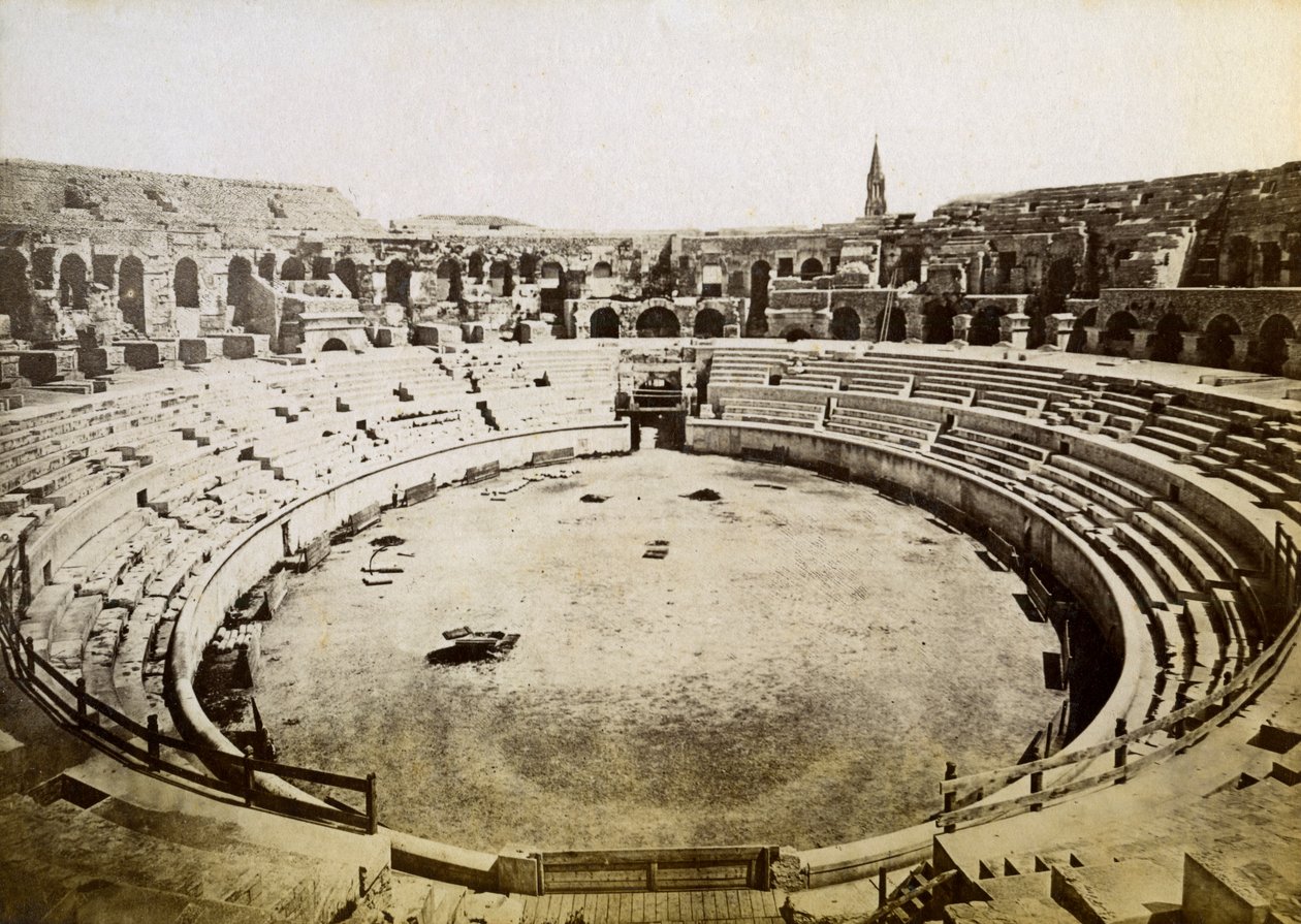 Anfiteatro romano, Nimes, França, final do século XIX ou início do século XX de Unbekannt